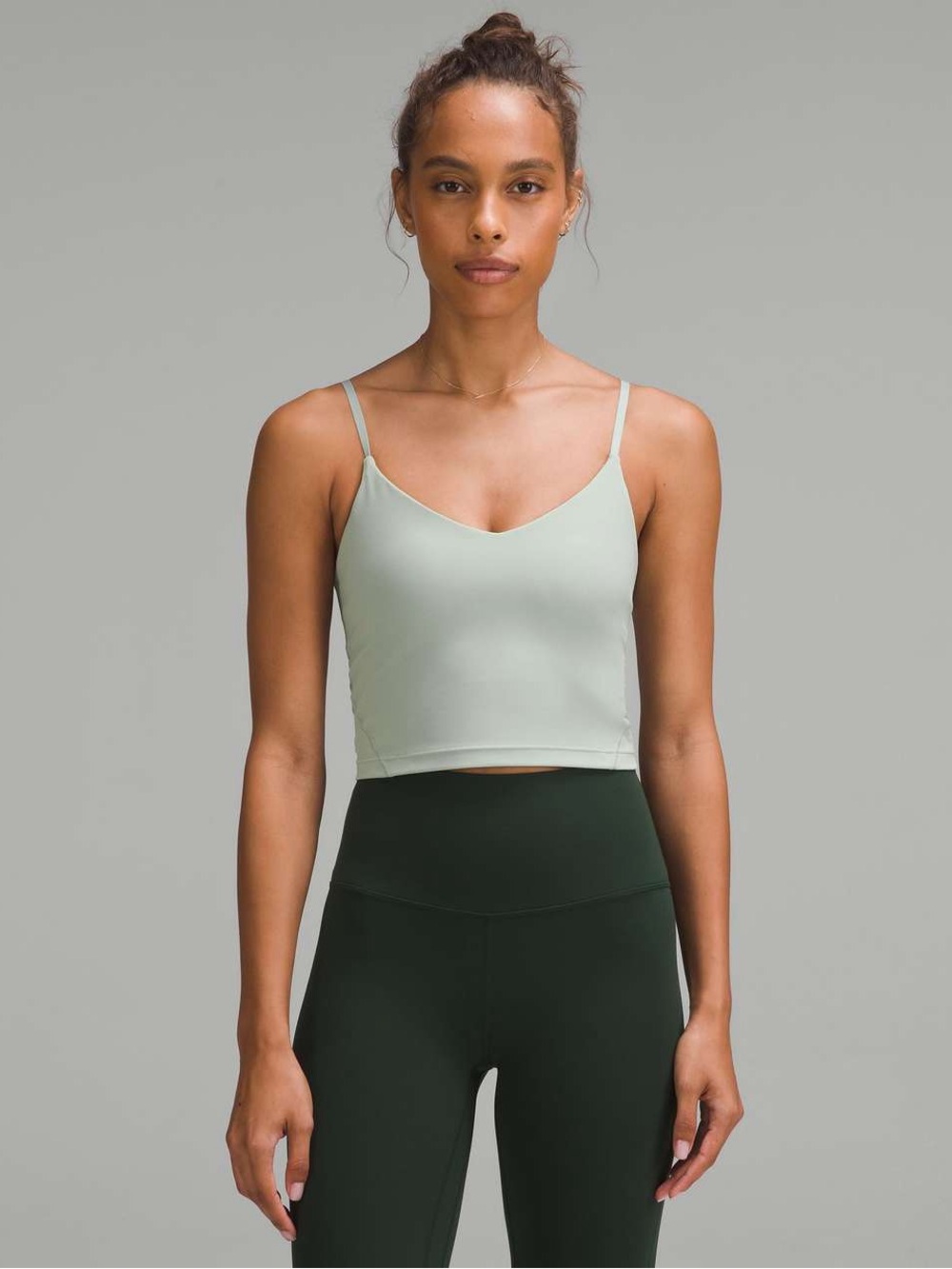 Lululemon Align Cropped Cami Tank Top *Light Support, A/B Cup - Jade Grey